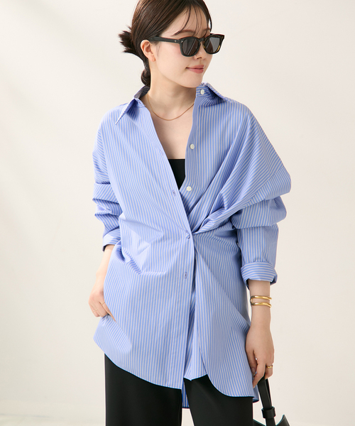 plage ブラウス シャツ 「追加」R'IAM カシュクールシャツ