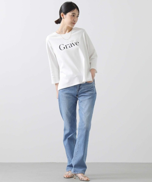 tシャツ Ｇｒａｖｅトリケア７分袖カットソー レディース Gready Brilliant tシャツ Graveトリケア7分袖カットソー