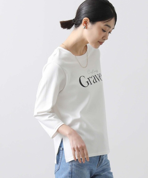 tシャツ Ｇｒａｖｅトリケア７分袖カットソー レディース Gready Brilliant tシャツ Graveトリケア7分袖カットソー