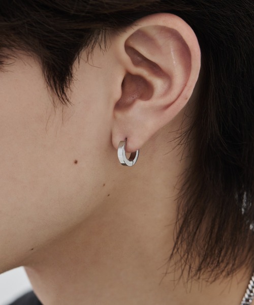 WYZ ピアス 「 金属アレルギー対応 」シンプルフープピアス サージカル