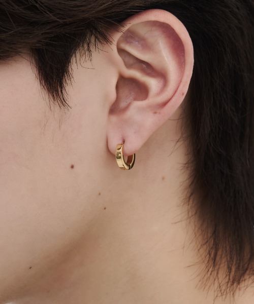 WYZ ピアス 「 金属アレルギー対応 」シンプルフープピアス サージカル