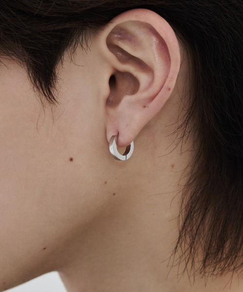 WYZ ピアス 「 金属アレルギー対応 」シンプルフープピアス サージカル