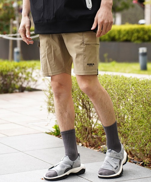 カーゴパンツ (RM)「LUXE/R GOLF」ストレッチ クロス サイドライン