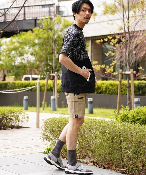 カーゴパンツ (RM)「LUXE/R GOLF」ストレッチ クロス サイド