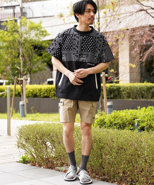 カーゴパンツ (RM)「LUXE/R GOLF」ストレッチ クロス サイド