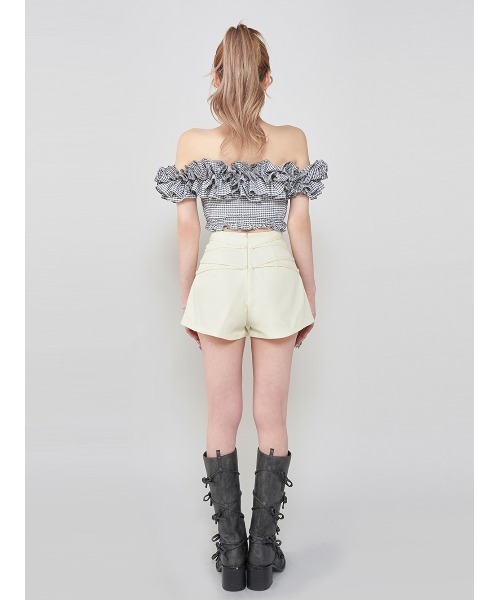 Darich ダブルクロスベルトショートパンツ S Darich パンツ ダブルクロスベルトショートパンツ レディース