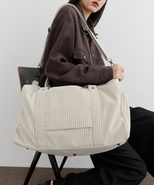 DFFUR. ボストンバッグ 撥水ボストンバッグ「2way/靴ポケット/キャリー