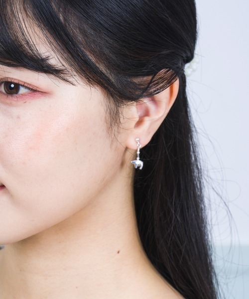 Harpo（アルポ） ピアス 「HARPO」シルバーロングピアス ベア ベアー