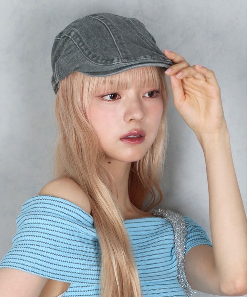 MARINE SERRE（マリーンセル） 帽子 ベレー帽 FELTED WOOL BERET
