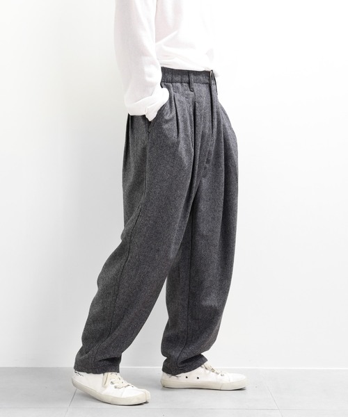 「minsobi」 パンツ FREE チャコール メンズ_画像2