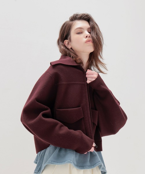 未使用　venit　ヴェニット　24年　ツイードニットカーディガン　クロップド丈 venit（ヴェニット） カーディガン VENIT / DOUBLE FACE KNIT CARDIGAN