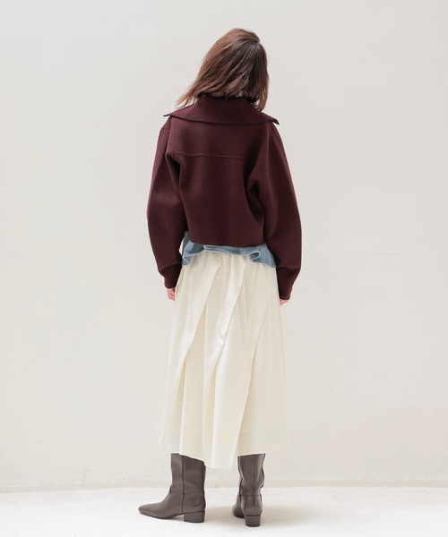 美品　venit　ヴェニット　23年　ダブルフェイス　ニットカーディガン　ウール venit（ヴェニット） カーディガン VENIT / DOUBLE FACE KNIT CARDIGAN