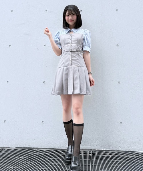 NOMAE ミニワンピース NOMAE ワンピース BACKリボンミニワンピース : ZOZOTOWN Yahoo