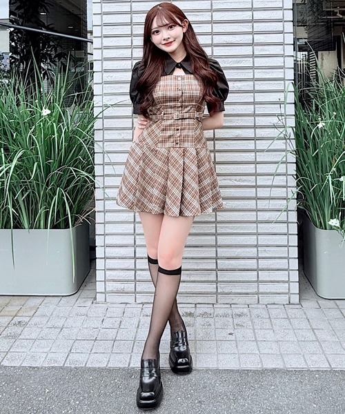 NOMAE ミニワンピース NOMAE ワンピース BACKリボンミニワンピース : ZOZOTOWN Yahoo