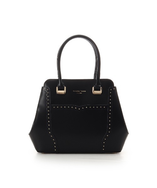 極美品◎ヴィヴィアンタム ハンドバッグ スタッズ 3室 レザー ブラック ヴィヴィアンタム/VIVIENNE TAM バッグ -waja bazar - 海外