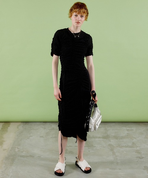 MAISON SPECIAL 「MAISON SPECIAL」 半袖ワンピース FREE ブラック