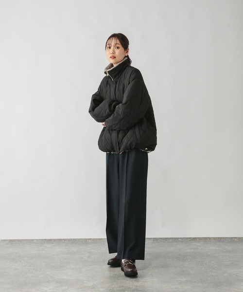 GLOBAL WORK リバーシブルキルトブルゾン ブラック 美品 GLOBAL WORK ブルゾン アウター リバーシブルキルトブルゾン