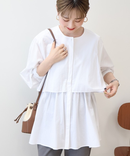 「AMERICAN HOLIC」 長袖チュニック L ピンク レディース