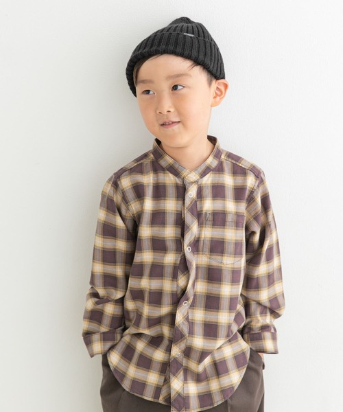 「URBAN RESEARCH DOORS」 「KIDS」長袖ブラウス 105 ブラック系その他 キッズ