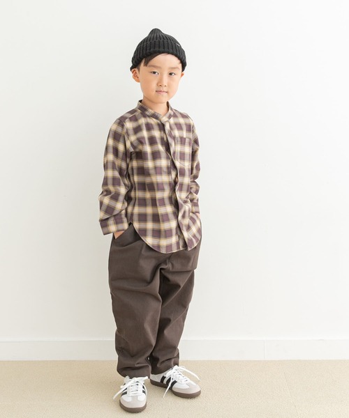 「URBAN RESEARCH DOORS」 「KIDS」長袖ブラウス 105 ブラック系その他 キッズ