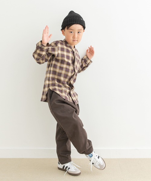 「URBAN RESEARCH DOORS」 「KIDS」長袖ブラウス 105 ブラック系その他 キッズ