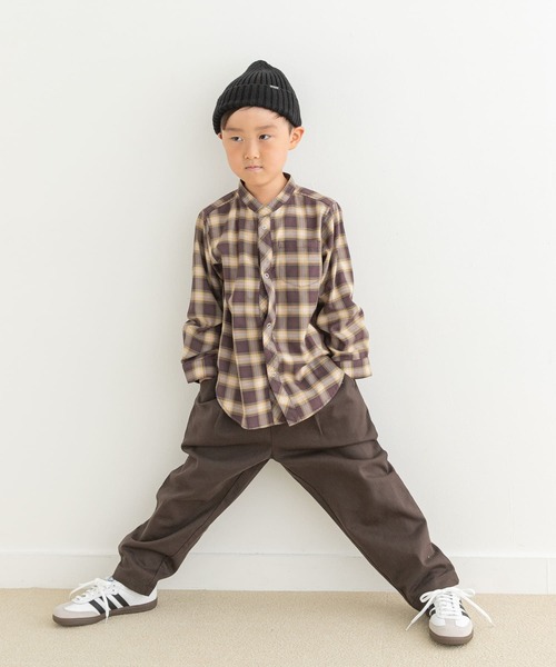 「URBAN RESEARCH DOORS」 「KIDS」長袖ブラウス 105 ブラック系その他 キッズ