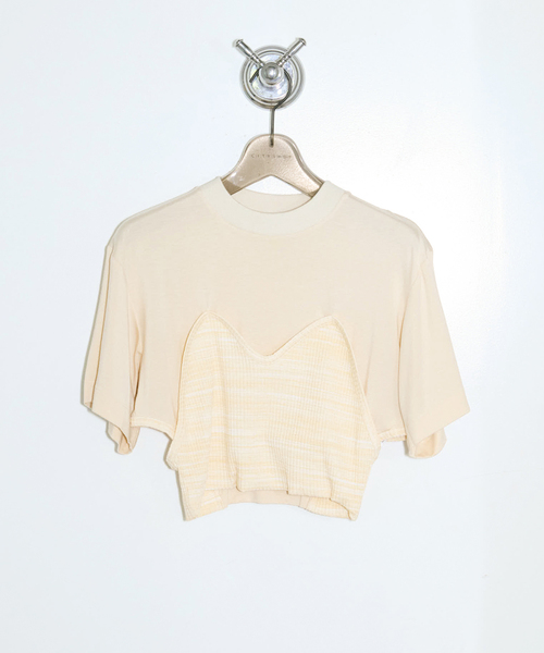 tシャツ TOGA PULLA RIB jersey S/S TP252-JK234：カットソー レディース