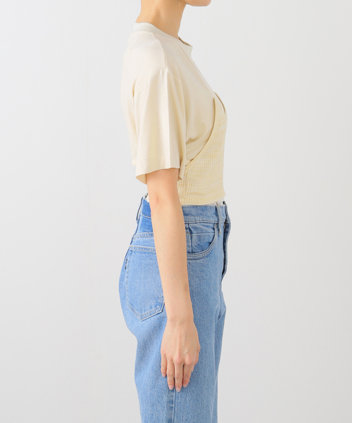 TOGA PULLA（トーガ プルラ） tシャツ TOGA PULLA RIB jersey S/S