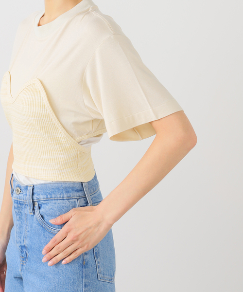 TOGA PULLA（トーガ プルラ） tシャツ TOGA PULLA RIB jersey S/S