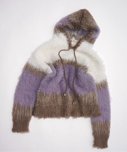 musubore（ムスボレ） ニット セーター multi color shaggy knit