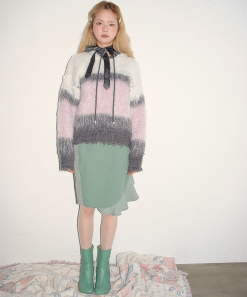 musubore（ムスボレ） ニット セーター multi color shaggy knit