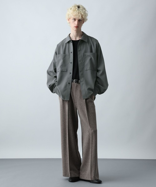 HARE（ハレ） シャツ 「SET UP対応」クリスプダブルポケットシャツ