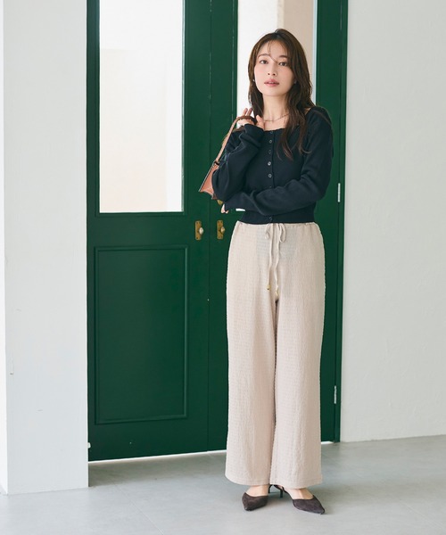 coca（コカ） パンツ シボラメシャーリングイージーパンツ レディース