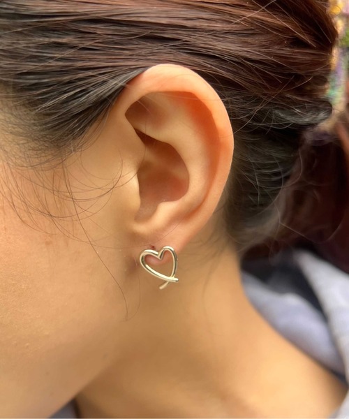 ネックレス LAPUIS(ラピュイ)Line coil heart set レディース