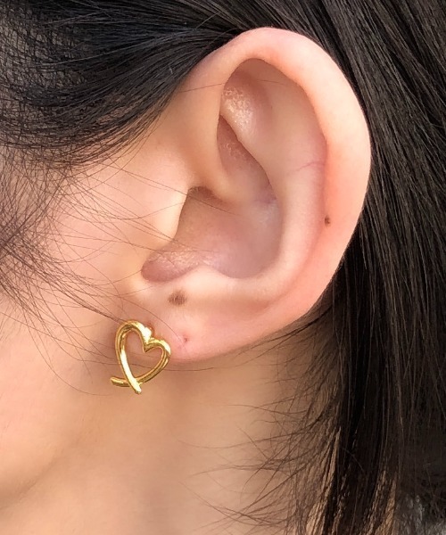 ネックレス LAPUIS(ラピュイ)Line coil heart set レディース