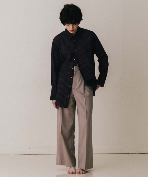 CREDONA（クレドナ） スラックス パンツ SAVILE WOOL TWO TUCK