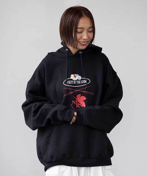 FRUIT OF THE LOOM（フルーツオブザルーム） パーカー FTL×EVA ロゴ