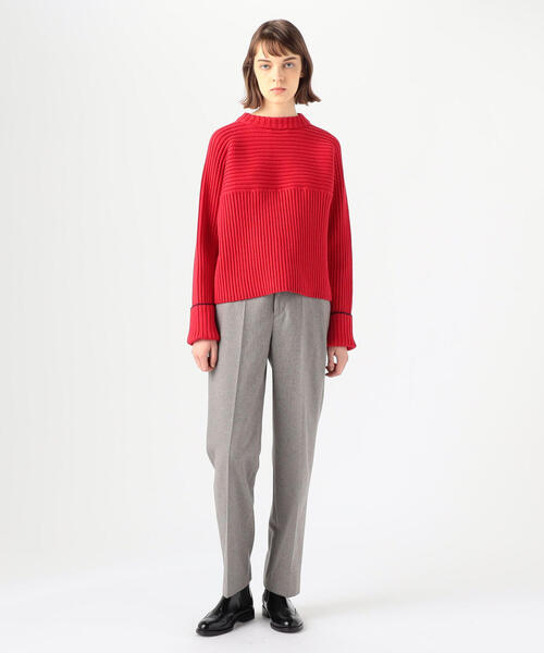 「TOMORROWLAND」 長袖ニット S レッド レディース_画像3