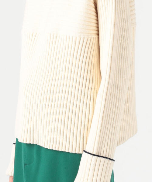 「TOMORROWLAND」 長袖ニット S レッド レディース_画像7