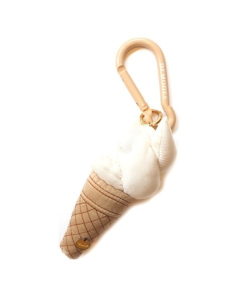 Demodee コード編み チャーム アイスクリーム ピンク デモデ DEMODEE