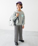トレーナー 裏起毛 キラキラ ハート 裏起毛ト...の詳細画像4