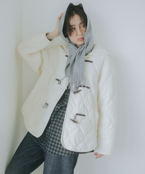 BEAMSGOLF キルティングジャケット ホワイト/ブラック BMG B：MING by BEAMS（ビーミング by ビームス） ブルゾン アウター