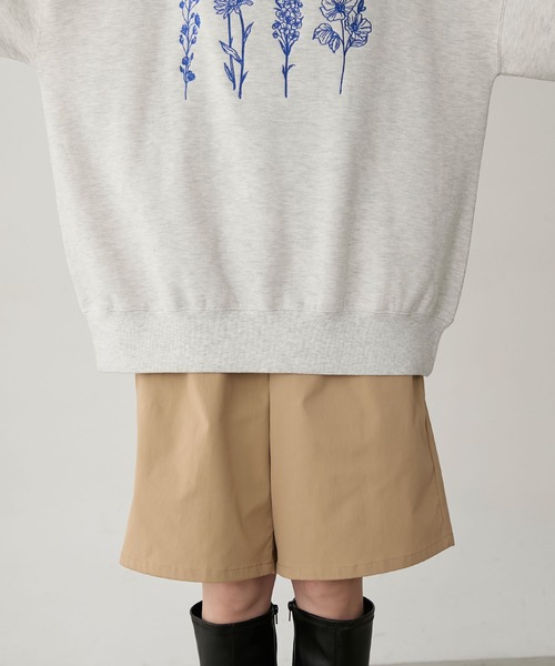 BONLECILL（ボンルシール） トレーナー スウェット フラワー刺繍裏起毛