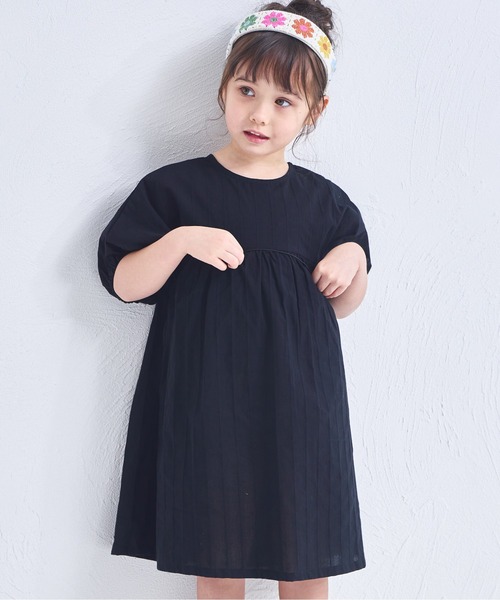 「pairmanon」 「KIDS」半袖ワンピース 90 ブラック キッズ_画像2
