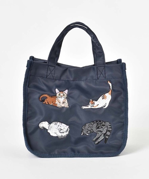 Bleu Bleuet（ブルーブルーエ） トートバッグ ナイロン刺繍ランチ