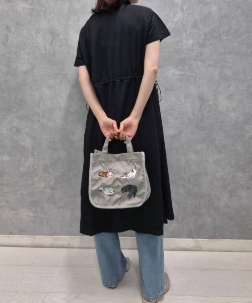 Bleu Bleuet（ブルーブルーエ） トートバッグ ナイロン刺繍ランチ