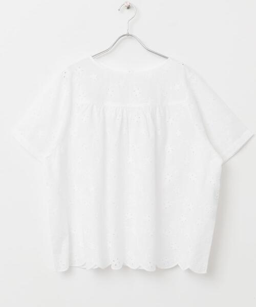 「URBAN RESEARCH DOORS」 半袖ブラウス MEDIUM ブラック レディース_画像9