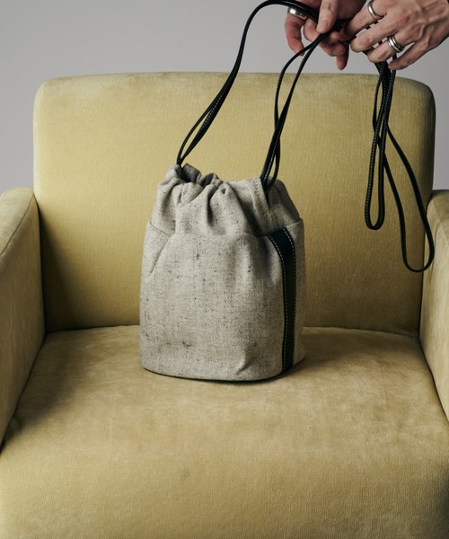 SLOW ショルダーバッグ 「SLOW」cruiser-draw string shoulder bag