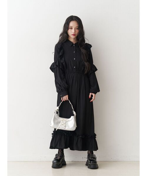 jouetie（ジュエティ） ワンピース ラッフルフリルロングワンピース