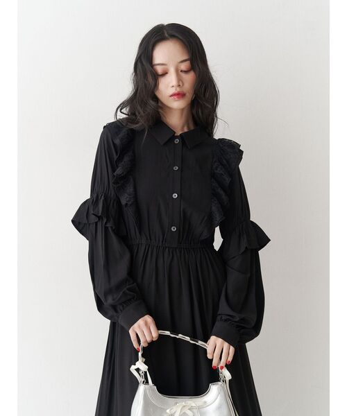 jouetie（ジュエティ） ワンピース ラッフルフリルロングワンピース